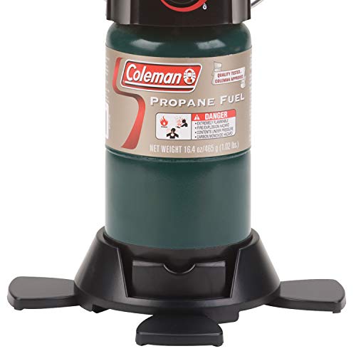 COLEMAN 1000 LUMENS DELUXE PROPANE GAS LANTERN WITH ADJUSTABLE BRIGHT - BLACK Like New