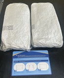 ZIBROGES GOOSE FEATHER PILLOW QUEEN SIZE PACK OF 2, WHITE - WHITE - Brand New