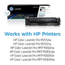 HP 206A BLACK TONER CARTRIDGE WORKS WITH M255 M282 M283 SERIES W2110A BLACK - Brand New