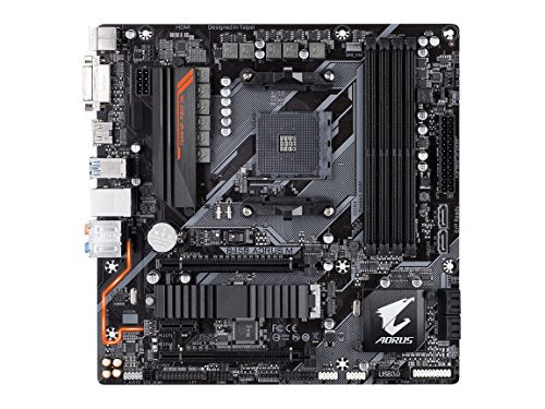 GIGABYTE B450 AORUS M AMD Ryzen AM4 Micro ATX M2 Thermal Guard Motherboard BLACK - Like New