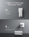 VRURC POWER BANK 20000MAH FAST CHARGING CHARGING BANK EQUIPPED T2046 - WHITE - Like New