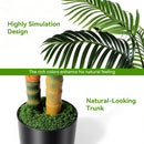 NOVAROOT ARTIFICIAL 6FT PALM TREE WITH CEMENT POT -GREEN/BLACK - Like New