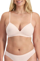 BONDS WOMEN'S SEAMLESS ICONS WIRELESS BRA WITH STRETCHY MOULDED CUPS WOMEN - L - Like New