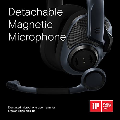 EPOS Gaming Headset with Mic, Open Acoustic, Lightweight, Comfortable - BLACK - Like New
