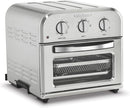 Cuisinart TOA-26 Compact Airfryer Toaster Oven, 1800W Motor - SILVER Like New