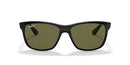 RAY-BAN MEN'S RB4181 SQUARE SUNGLASSES - BLACK/POLARIZED GREEN - Like New