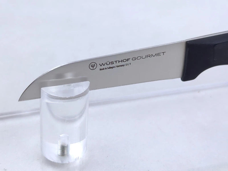 WUSTHOF GOURMET 2.75" PARING KNIFE, STAINLESS STEEL, BLACK DOUBLE-RIVET HANDLE - Like New