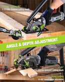 WORKPRO 5.8AMP 3500RPM CIRCULAR SAW PARALLEL GUIDE W125306AE - GRAY,GREEN,BLACK - Like New