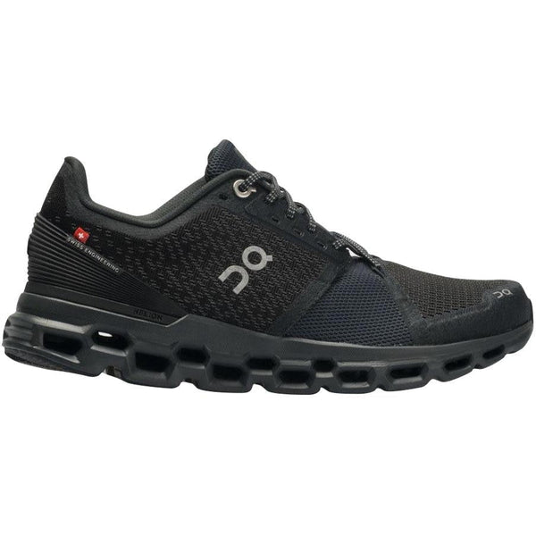 29.99844 ON-RUNNING WOMENS CLOUDSTRATUS RUNNING SHOE BLACK/SHADOW SIZE 10 - Like New