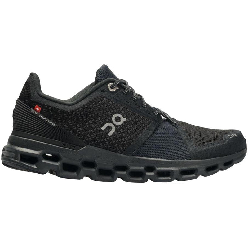29.99844 ON-RUNNING WOMENS CLOUDSTRATUS RUNNING SHOE BLACK/SHADOW SIZE 10 - Like New