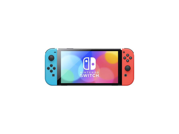 Nintendo Switch (OLED model) w/ Neon Red & Neon Blue Joy-Con