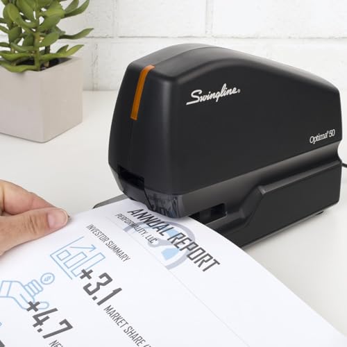 SWINGLINE ELECTRIC STAPLER, 50 SHEET CAPACITY, 5000 STAPLES, REMOVER - BLACK - Like New