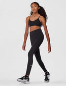 DQ8836 NIKE GIRLS' ONE DRI-FIT LEGGINGS BLACK SIZE WOMEN XL - Brand New