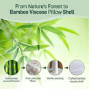 HYPOALLERGENIC BAMBOO VISCOSE BREATHABLE PILLOWS DOWN ALTERNATIVE 2 PACK - Brand New