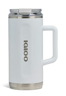 IGLOO 36 OZ TUMBLER REUSABLE TRAVEL MUG STAINLESS INSULATED - WHITE - Brand New