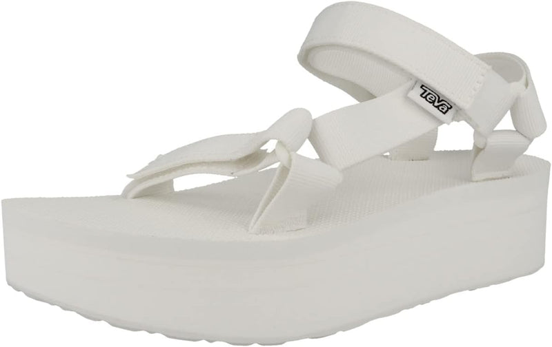 TEVA WOMENS FLATFORM UNIVERSAL - SIZE 7 - BRIGHT WHITE - Like New