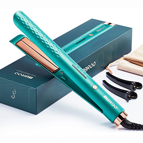 IBROO INFRARED FLAT IRON HAIR STRAIGHTENER KERATIN INFUSED S3-D1002 - GREEN - Like New