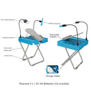 Salon Step The Beauty Footrest for Easy At-Home Pedicures Treat Your Feet - Blue Like New