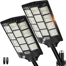 TOWPONICS SOLAR STREET LIGHTS OUTDOOR WATERPROOF 9800W REPLACEMENT - BLACK - Like New