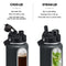 Half Gallon Insulated Water Bottle with 2-in-1 Lid (Chug Lid/Straw Lid) - Like New