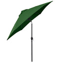 ASTELLA 9-FT ALUMINUM GREEN PUSH-BUTTON TILT MARKET PATIO UMBRELLA - GREEN - Like New