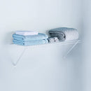 Rubbermaid Direct Wall Shelf 3 Ft Wide Mounting Hardware Kit Included, White - Brand New