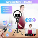 Sensyne 12"-in Ring Light with 67" Selfie Stick, Tripod, Phone Holder - BLACK - Like New