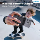 CHUSII Magsafe Portable Charger 12000mAh Magnetic Power Bank Phone Bank - Black - Like New