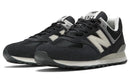 NEW BALANCE 574 MEN'S SNEAKERS - SIZE: MEN 7.5 - BLACK/WHITE/GRAY - Like New