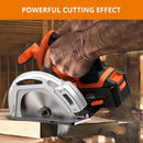 PARRIOR 20V CORDLESS CIRCULAR SAW, WITH 4AH BATTERY (TOOL ONLY) - ORANGE/BLACK - Like New