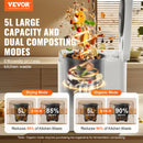 VEVOR KITCHEN COMPOSTER 5 L ELECTRIC COMPOSTER FOR KITCHEN - - Scratch & Dent