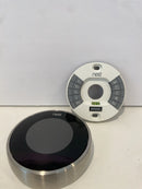 NEST MODEL 02A SMART THERMOSTAT WI-FI 2ND GEN, NEST LOGO ONTOP - STAINLESS STEEL - Like New
