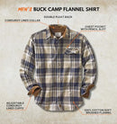 LEGENDARY WHITETAILS LONG SLEEVE BUTTON 100% COTTON FLANNEL LARGE SHALE PLAID - Brand New