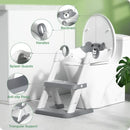 RABBI 1ST POTTY TRAINING SEAT, UPGRADE TODDLER TOILET KIDS, POTTY, - GRAY - Like New
