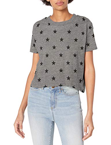 5114EA Alternative Women's Cropped T-shirt, Eco Heather Vintage Stars, Size 2XL - Like New