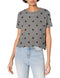 5114EA Alternative Women's Cropped T-shirt, Eco Heather Vintage Stars, Size 2XL - Like New