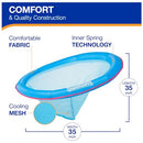 SWIMWAYS SPRING FLOAT PREMIUM PAPASAN POOL LOUNGER INFLATABLE - PAPASAN BLUE - Like New
