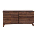 FLASH FURNITURE HATFIELD TV STAND FOR UP TO 64" TVS EM-0372-WAL-GG - DARK WALNUT - Like New