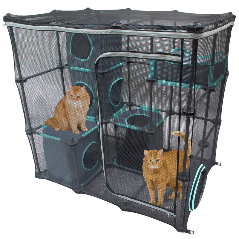 Kitty City Outdoor Catio Furniture and Play Kits for Cats, Outdoor Mega Kit - Like New