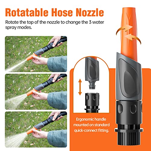 GREENER 100FT Tools Hybrid Garden Hose - Orange/Gray - Like New