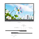 ReHisk Portable Monitor 15.6” IPS Display Laptop Screen Extender - Black - Brand New