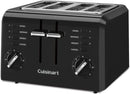 Cuisinart CPT-142BK 4-Slice Compact Plastic Toaster - Black - Like New