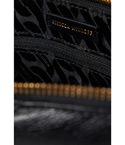 REBECCA MINKOFF CROSSBODY BAG - BLACK/ANTIQUE BRASS - Like New