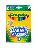 CRAYOLA ULTRA-CLEAN WASHABLE MARKERS, FINE BULLET TIP, 587813 - YELLOW - Like New