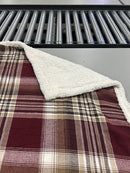 EDDIE BAUER PLAID BLANKET 48" BY 56" - MULTI - Like New