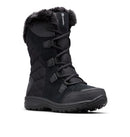 COLUMBIA WOMEN'S ICE MAIDEN II SNOW BOOTS SIZE: WOMEN 7.5 BL1581 Black Grey - Like New