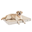 WEVEGO DOG BED REMOVABLE WASHABLE COVER GEL MEMORY FOAM SPONGE 2-LAYER - BEIGE - Like New