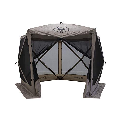 GAZELLE TENTS G5 5-SIDED PORTABLE GAZEBO EASY POP-UP SCREEN GG501DS - SAND - Like New