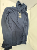 BLUE ICE MEN'S REGULAR-FIT WAFFLE KNIT THERMAL HENLEY HOODIE - SIZE:MEN S - NAVY - Brand New