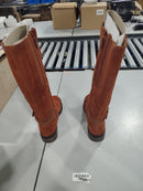 CLARKS WOMEN'S MAYE SHINE RIDING BOOTS - SIZE: WOMEN 7 - DARK TAN SUEDE - Like New